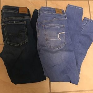 Two pair Jeggings size 8